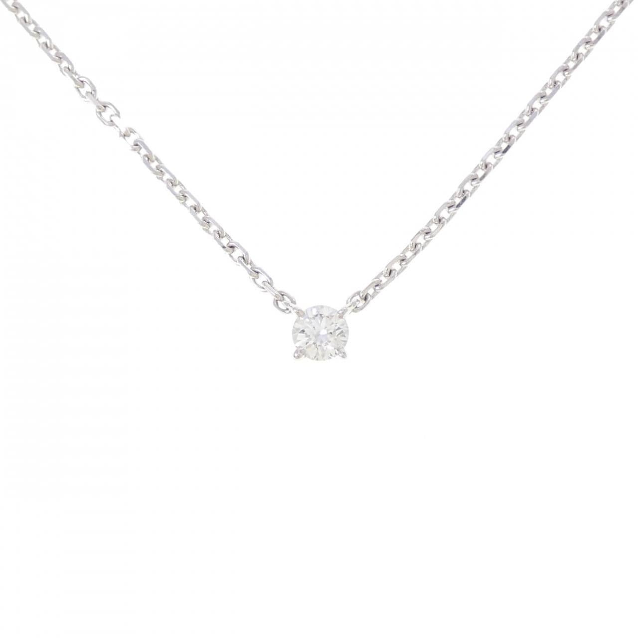 カルティエ ダイヤモンド ネックレス 0.23CT G VS1 Good