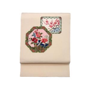 【未使用品】名古屋帯　ちりめん染帯