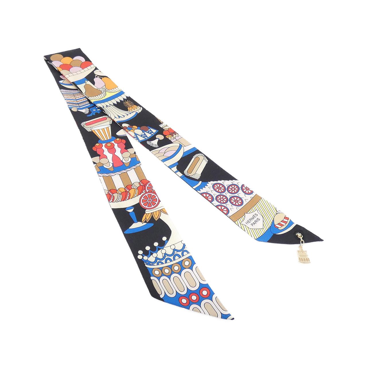 HERMES LA PATISSERIE FRANCAISE Twilly Charm 853336S Scarf