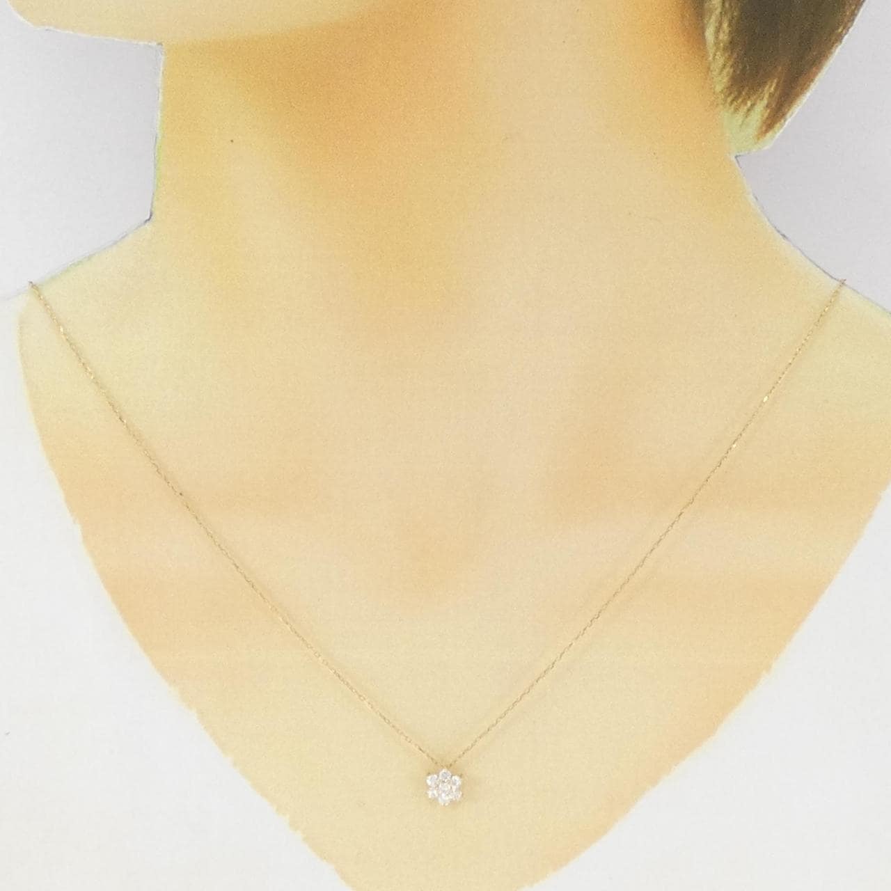 K18YG ダイヤモンド ネックレス 0.30CT
