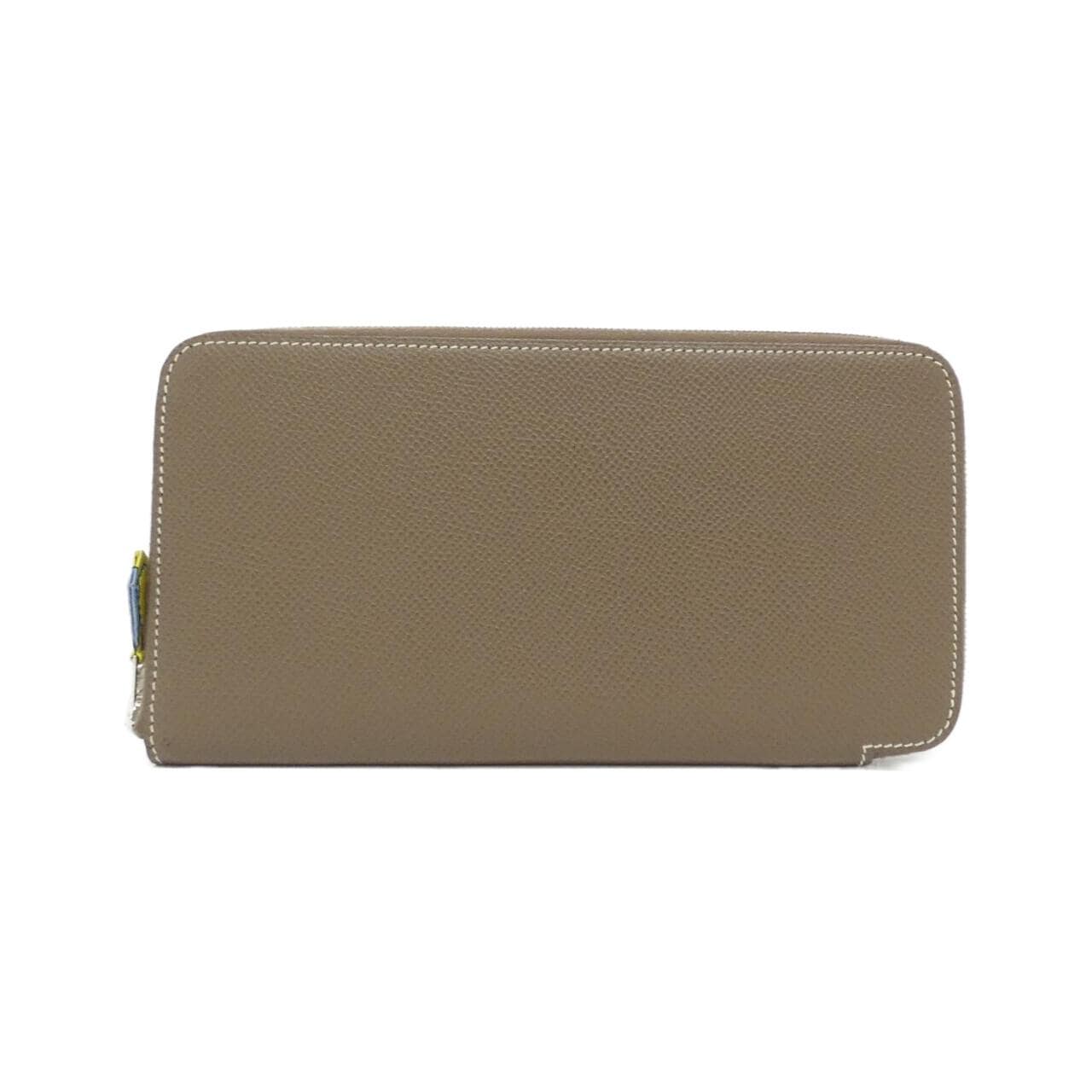 HERMES SANGLES Silk in Classic 063636CK Wallet