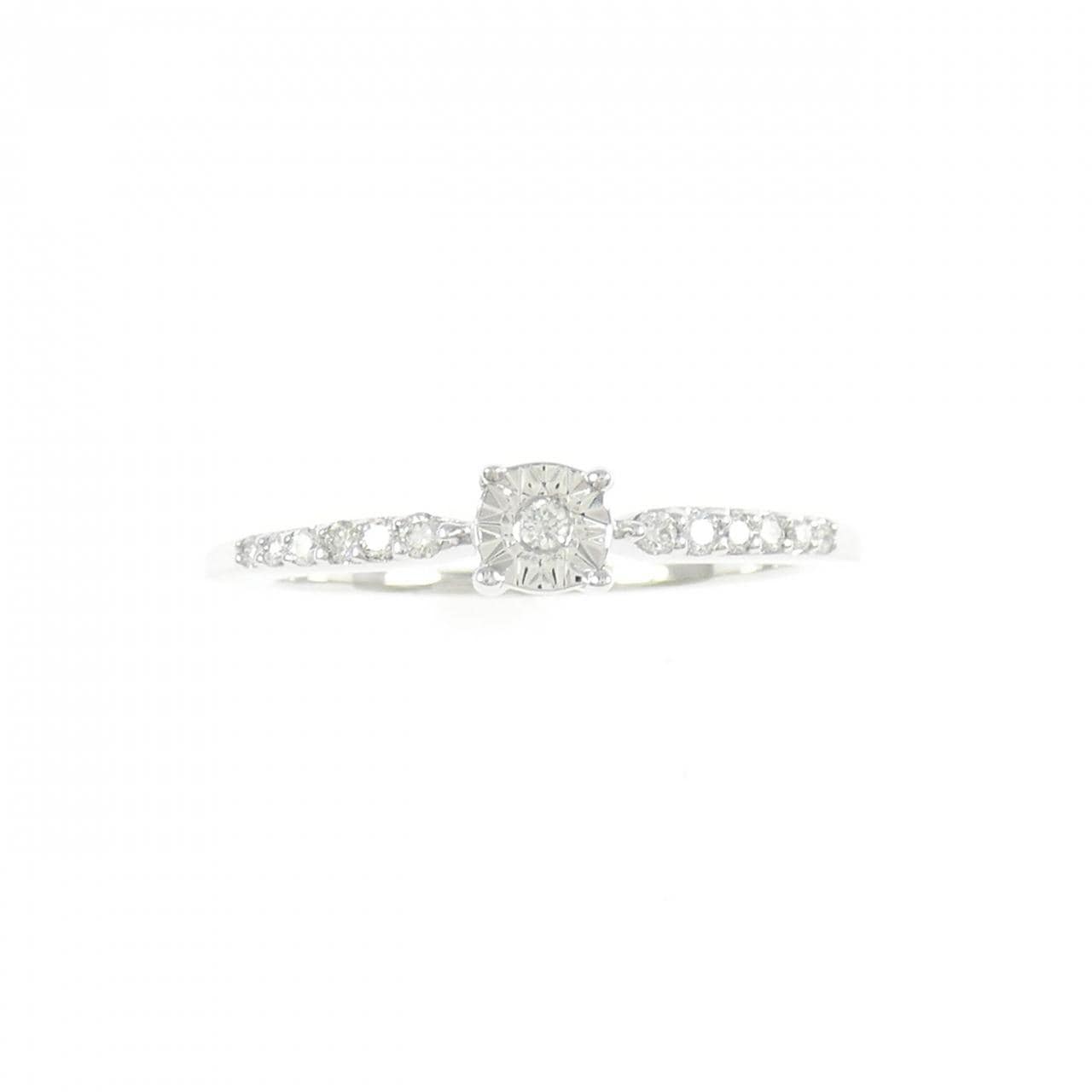 K18WG ダイヤモンド リング 0.10CT