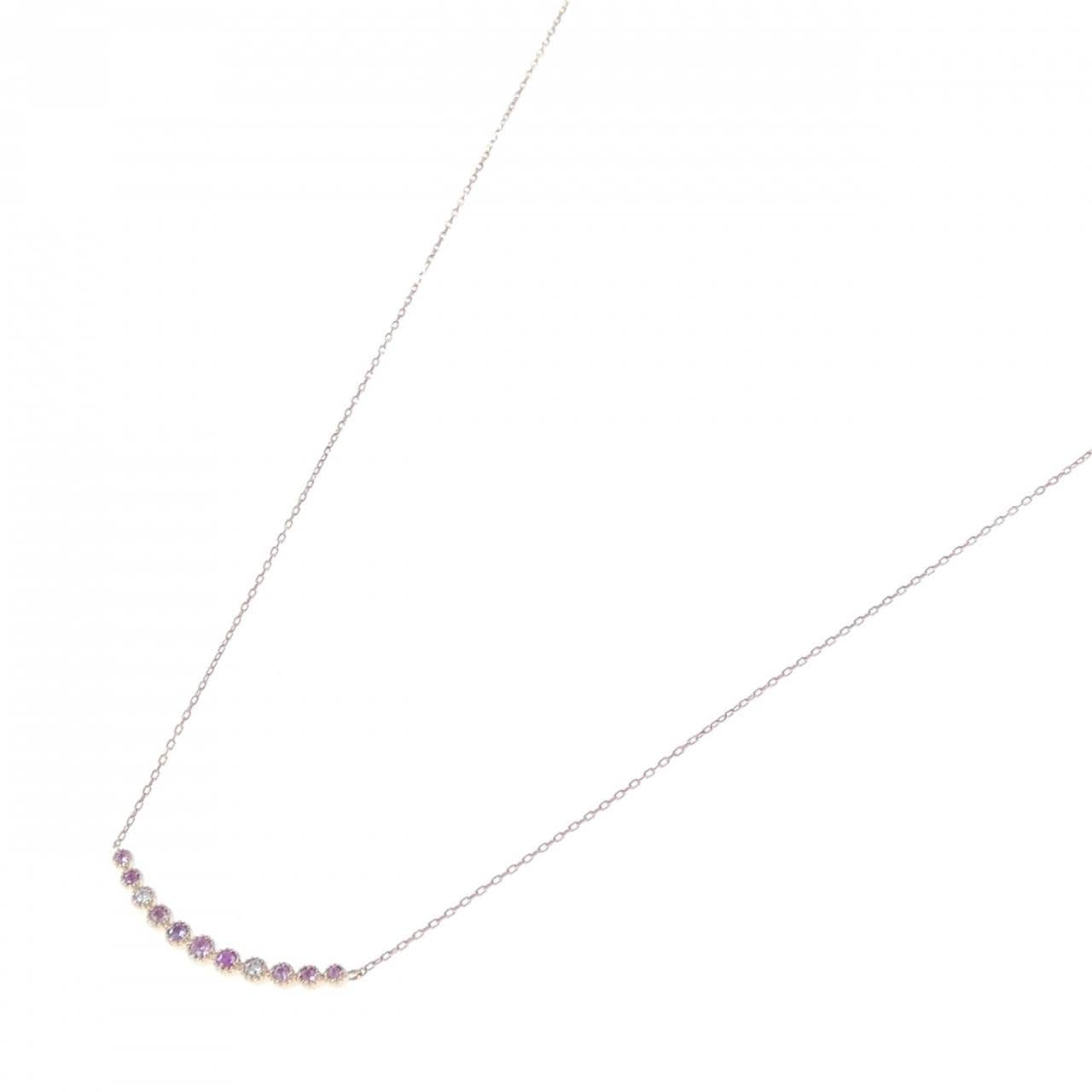 ポンテヴェキオ サファイヤ ネックレス 0.09CT