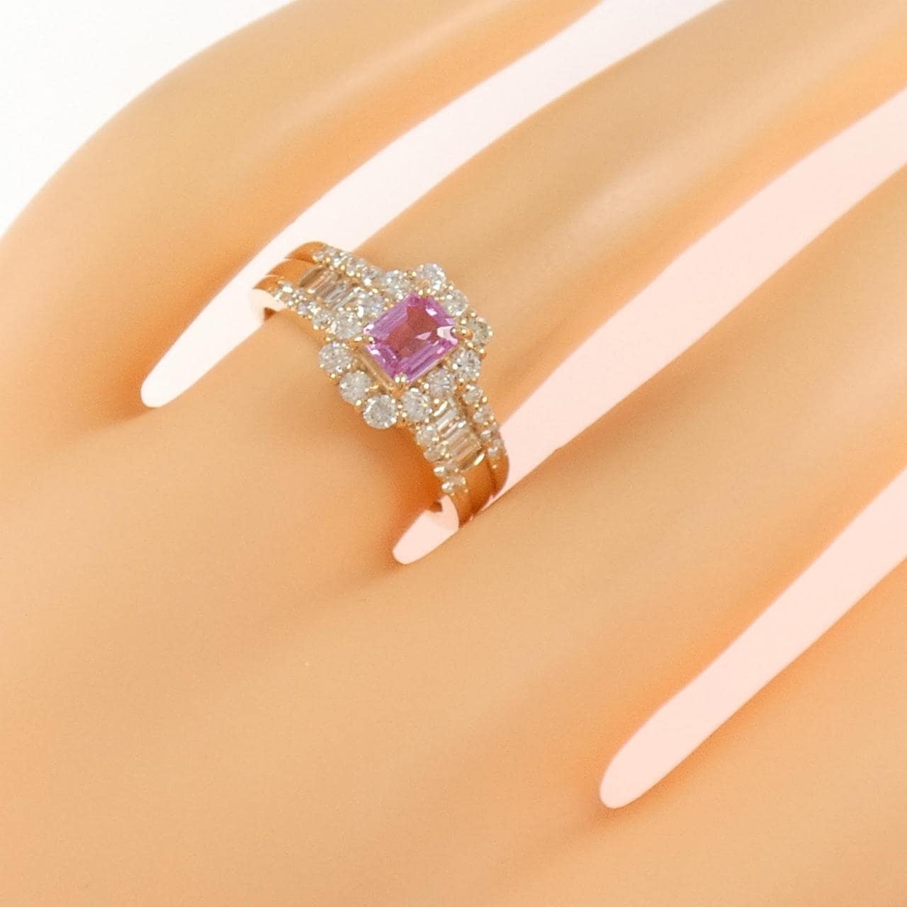 K18PG サファイヤ リング 0.512CT