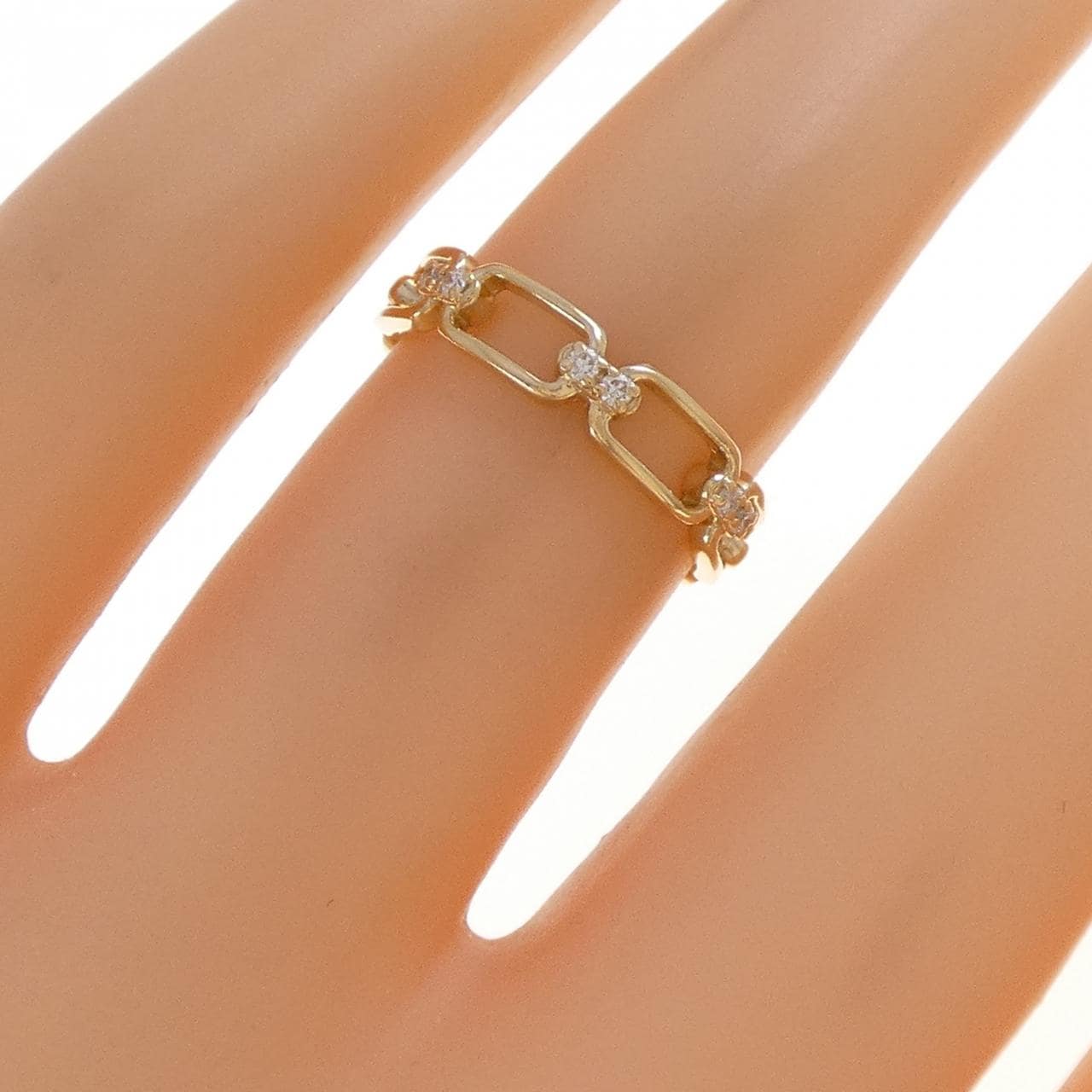 K18YG ダイヤモンド リング 0.04CT