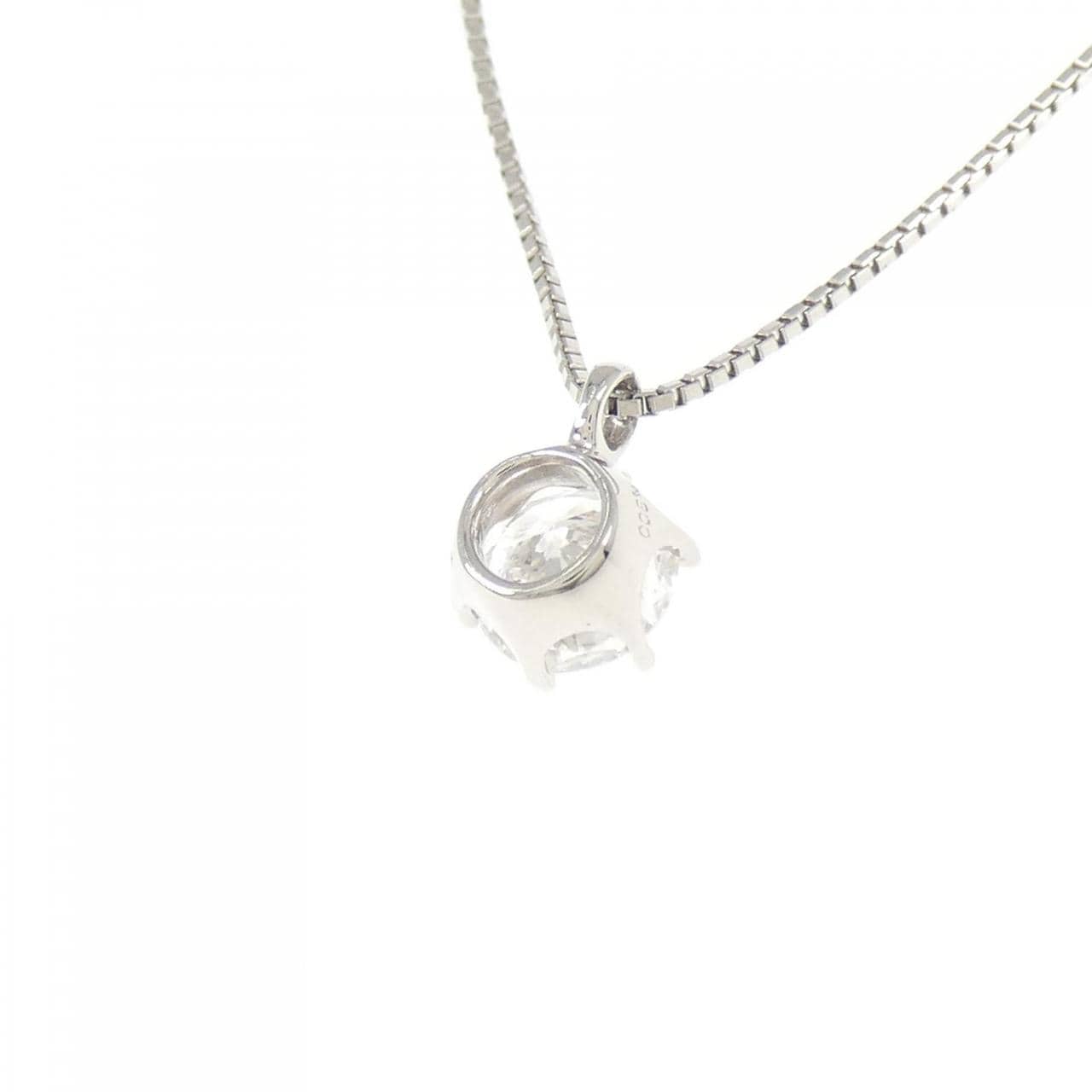 PT900/PT850 ソリティア ダイヤモンド ネックレス 0.701CT
