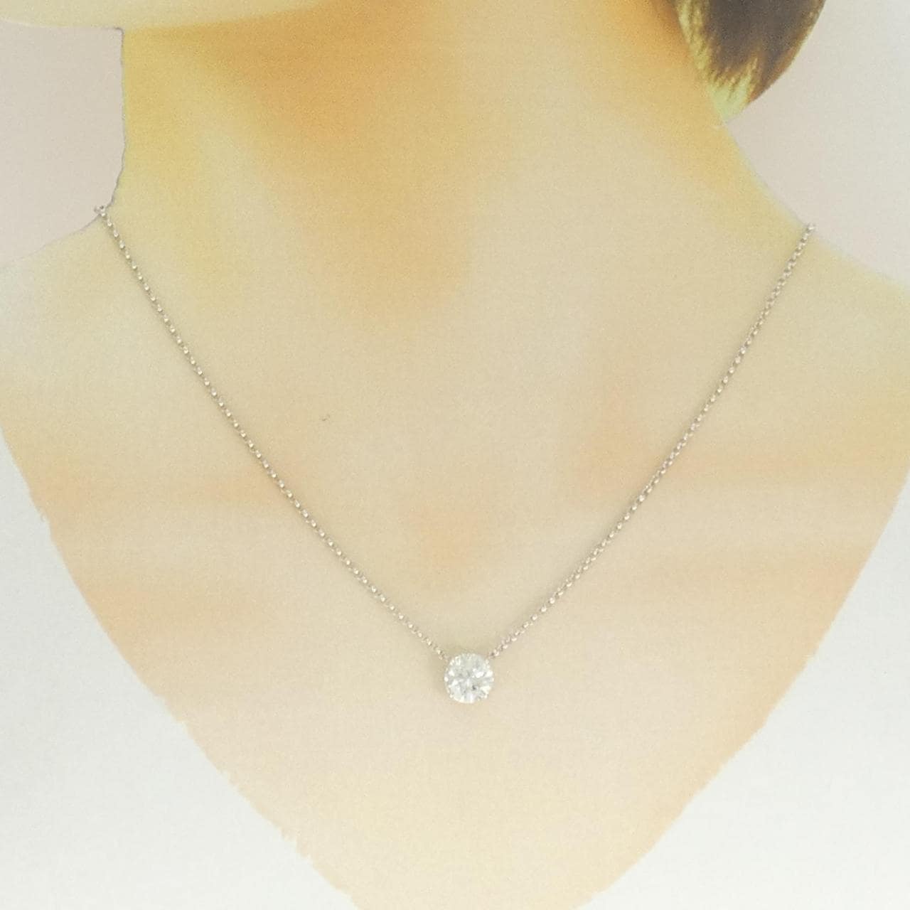PT900/750WG ダイヤモンド ネックレス 1.841CT I I1 VG