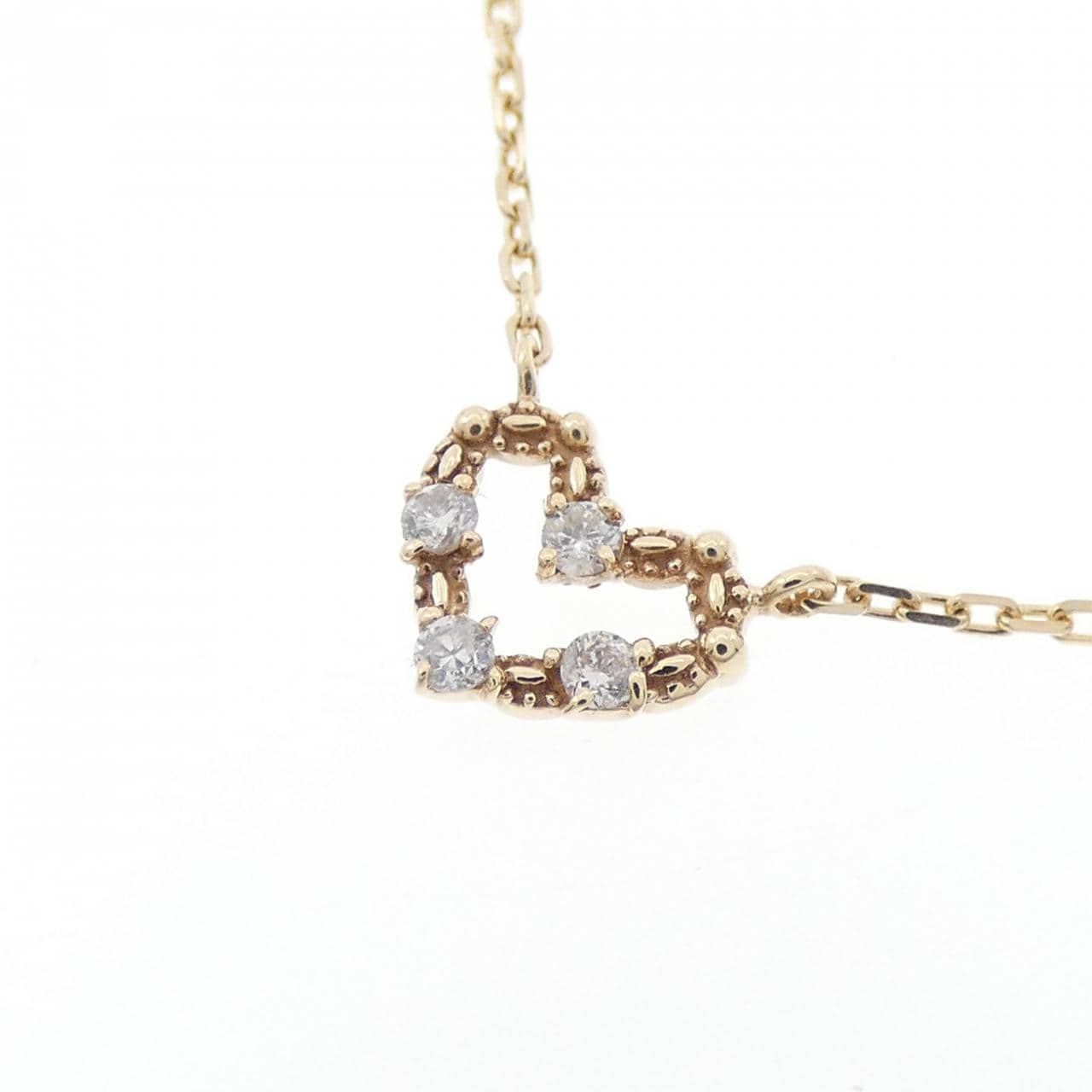 ジュピター ハート ダイヤモンド ネックレス 0.04CT