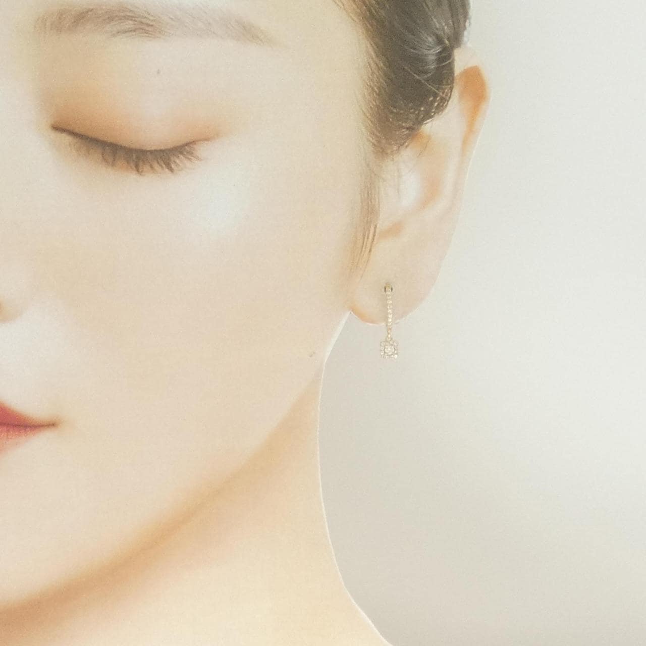 K18YG ダイヤモンド ピアス 0.28CT