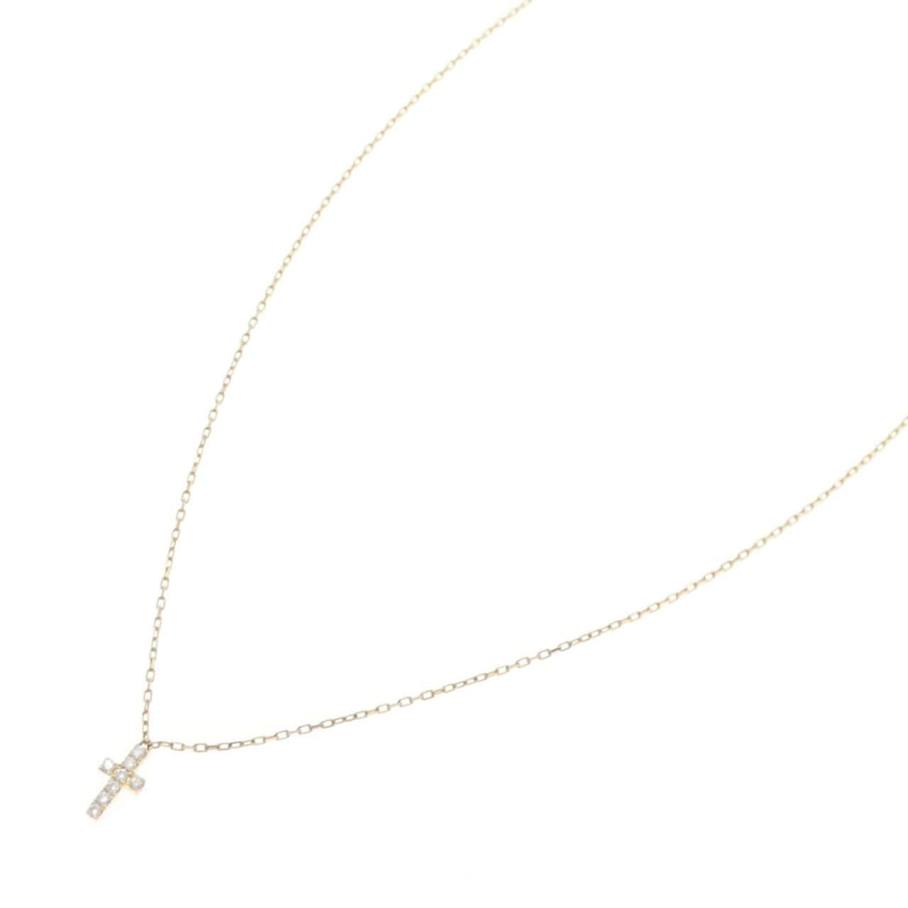 アーカー クロスパヴェ ネックレス 0.05CT