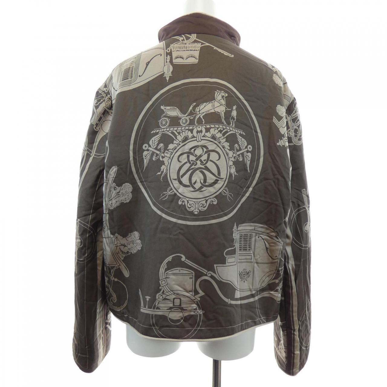 【ヴィンテージ】エルメス HERMES EX-LIBRIS ツイルレーヌ. ブルゾン