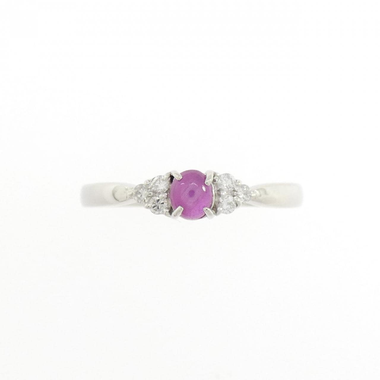 PT900 スタールビー リング 0.35CT