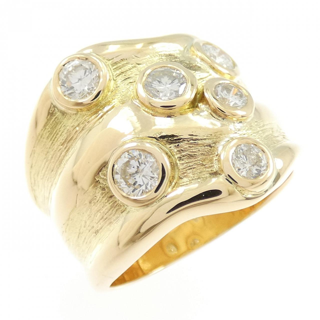 K18YG ダイヤモンド リング 1.03CT