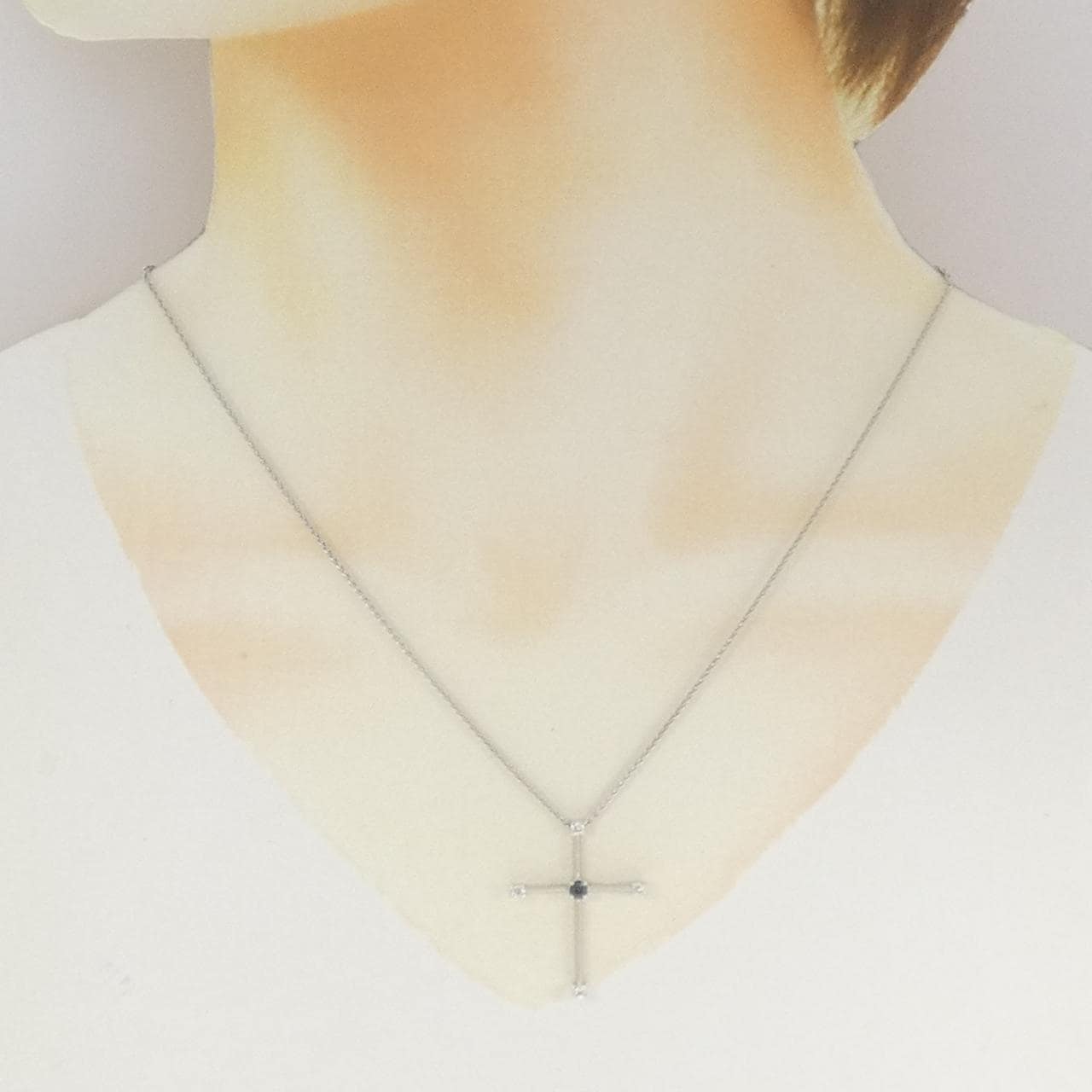 750WG アレキサンドライト ネックレス 0.12CT