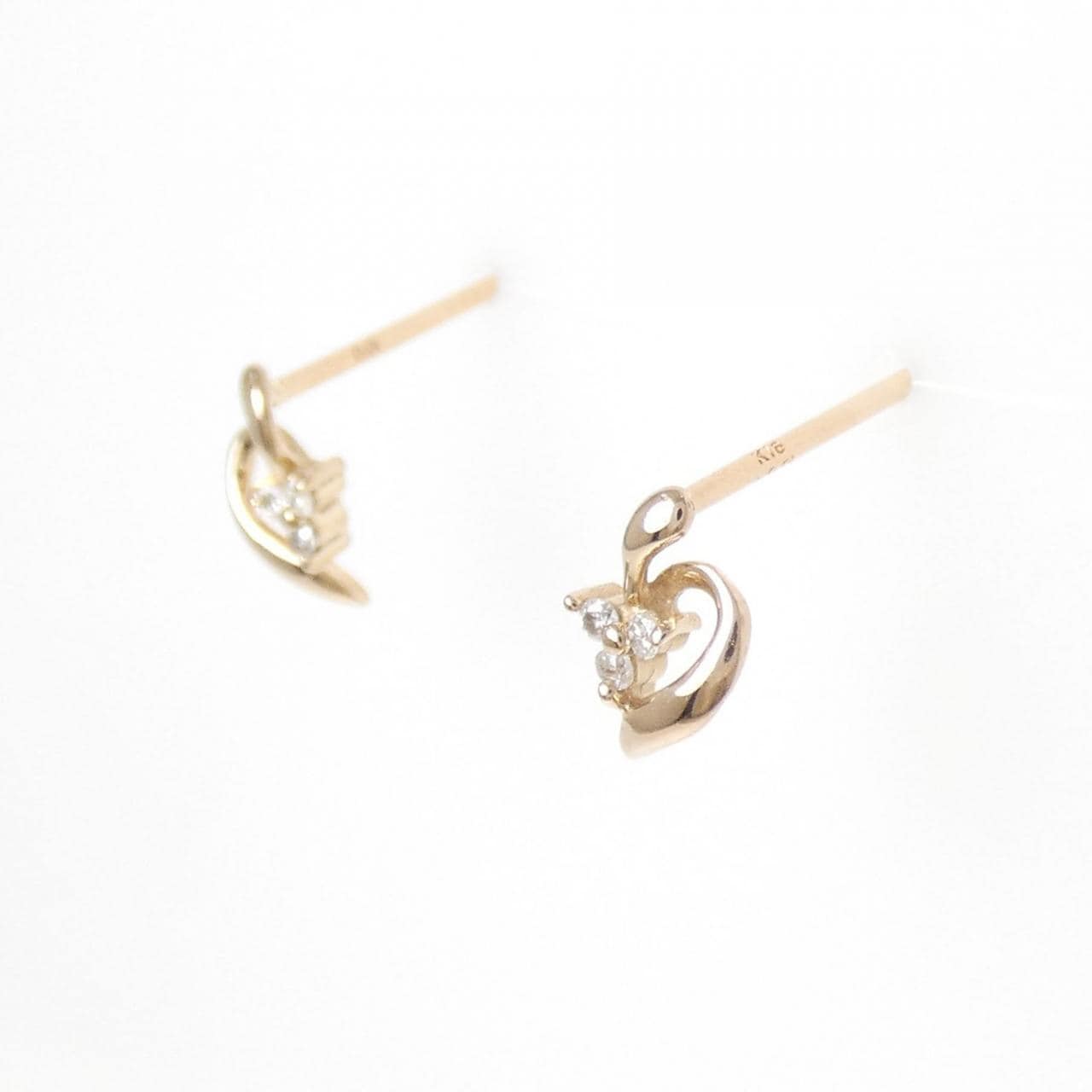 K18YG ダイヤモンド ピアス 0.02CT