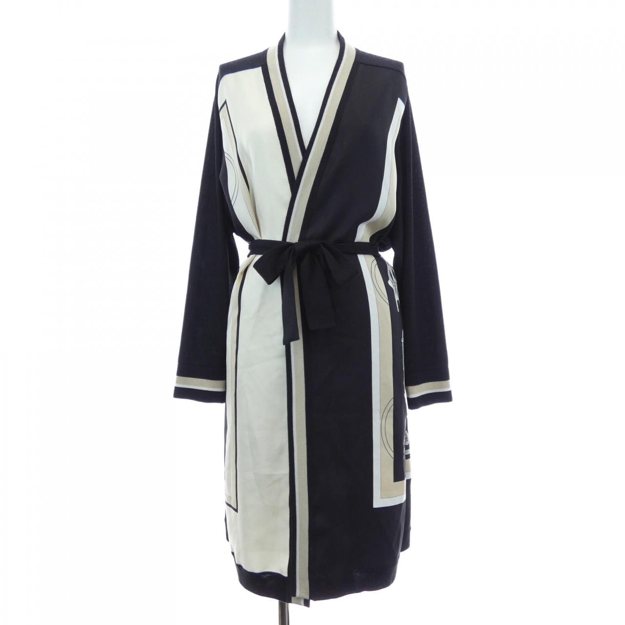 エルメス HERMES EX-LIBRIS 3E2804D7 ツイルレーヌ ロングカーディガン