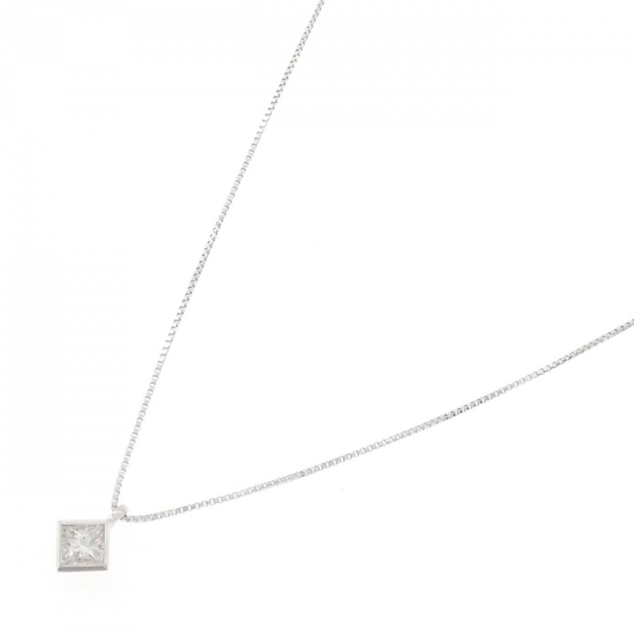 K18WG ダイヤモンド ネックレス 0.21CT