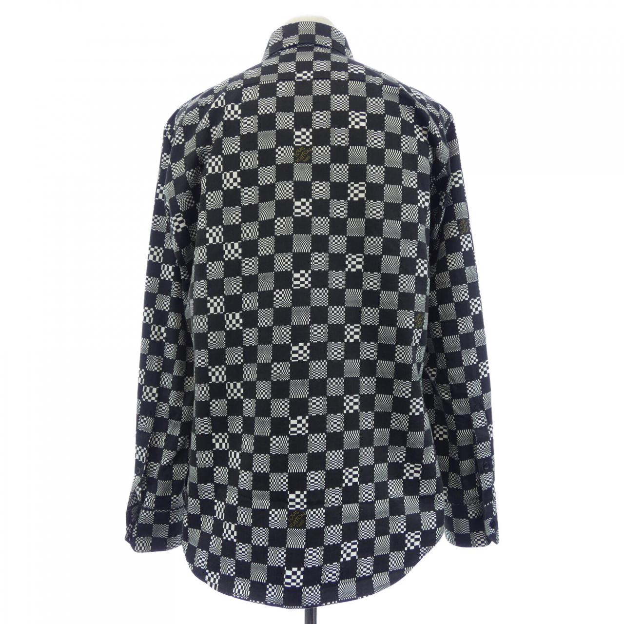 ルイヴィトン LOUIS VUITTON クラシックシャツディストーテッドダミエ HKS71WZYT シャツ