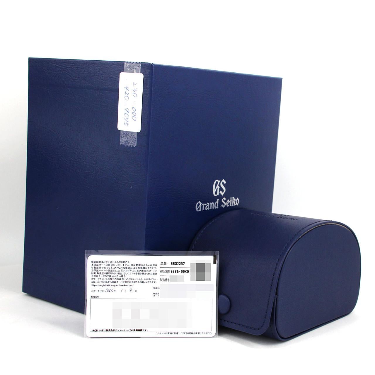セイコー グランドセイコー･スポーツコレクション･メカニカルハイビート36000 9S86-00K0/SBGJ237 SS 自動巻