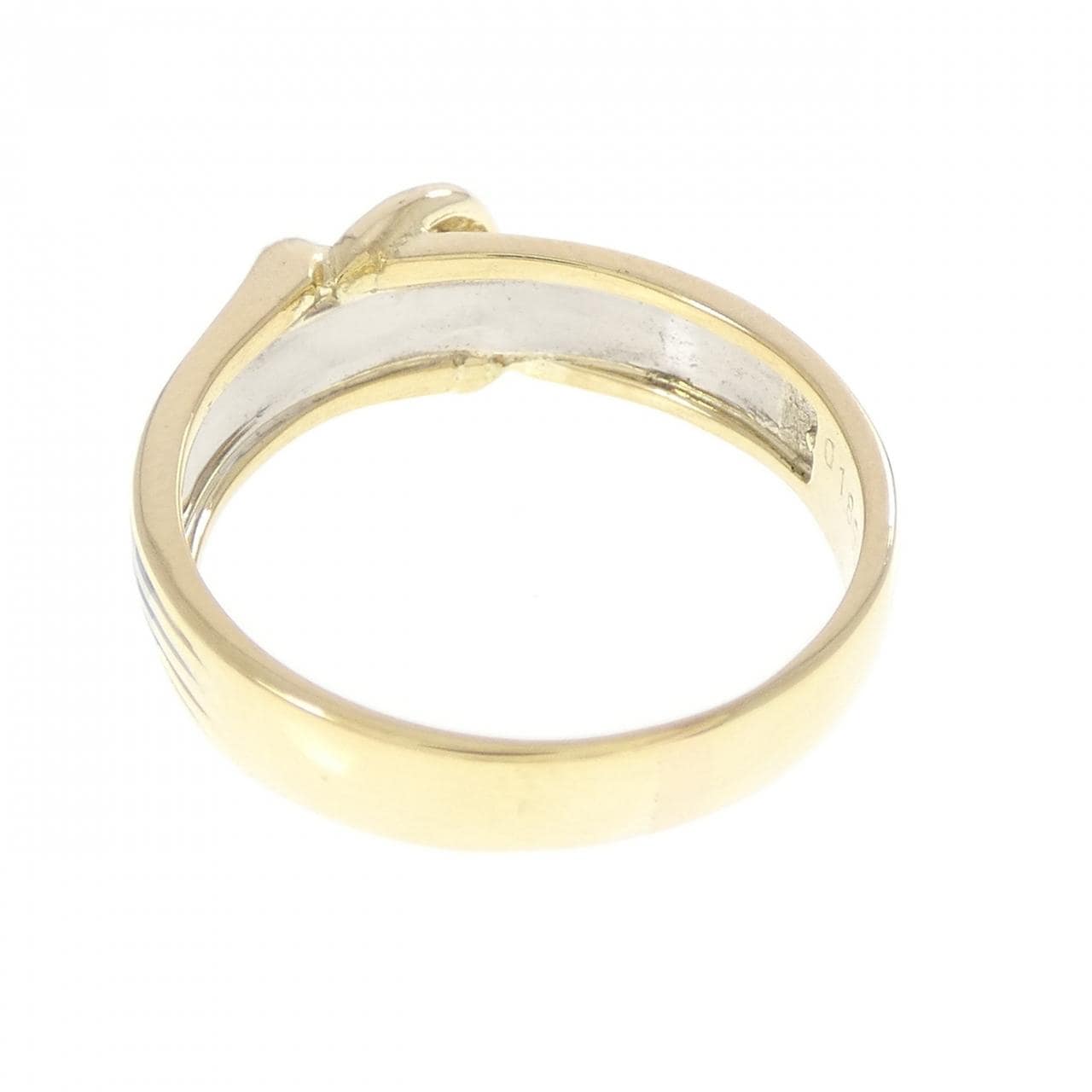 K18YG/PT900 ダイヤモンド リング 0.185CT