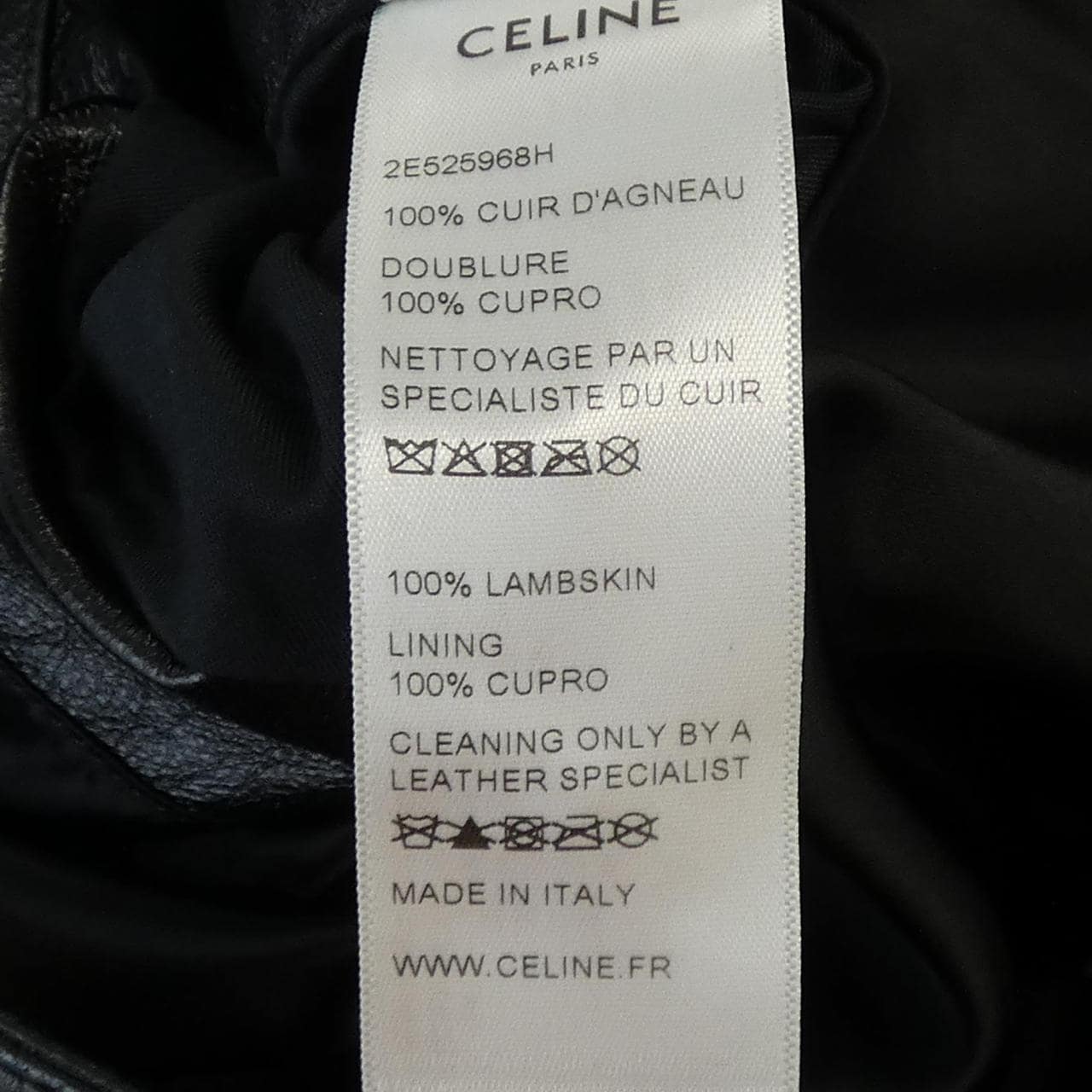 セリーヌ CELINE ポケット付き ポールブルゾン 2E525968H レザージャケット