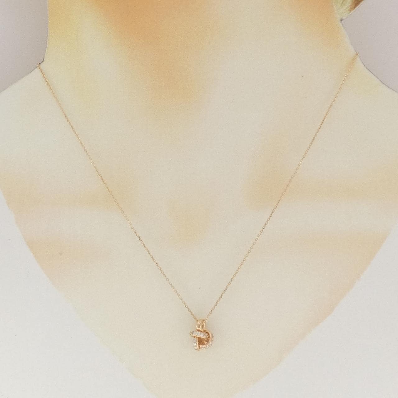 K10PG ダイヤモンド ネックレス 0.19CT