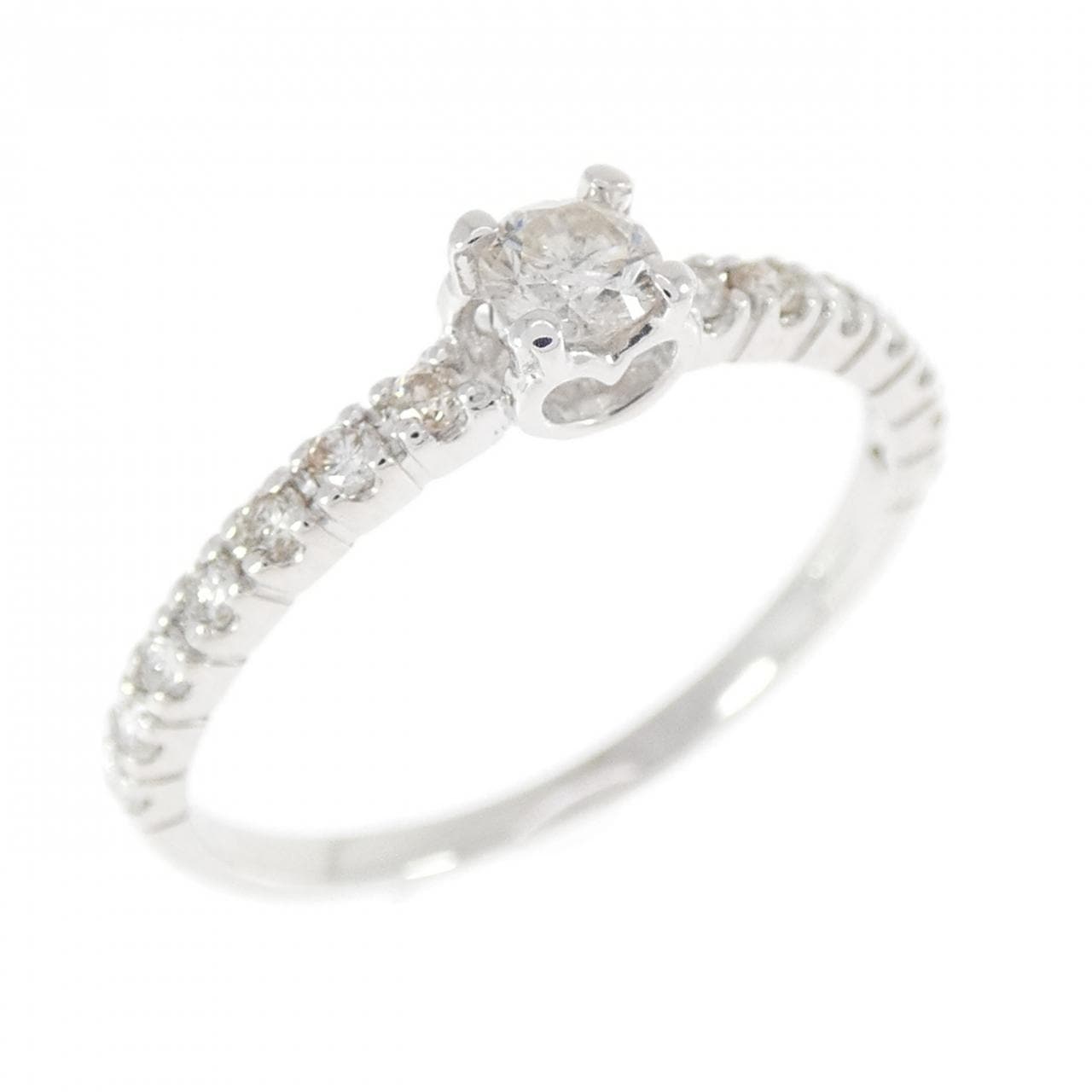 K18WG ダイヤモンド リング 0.30CT