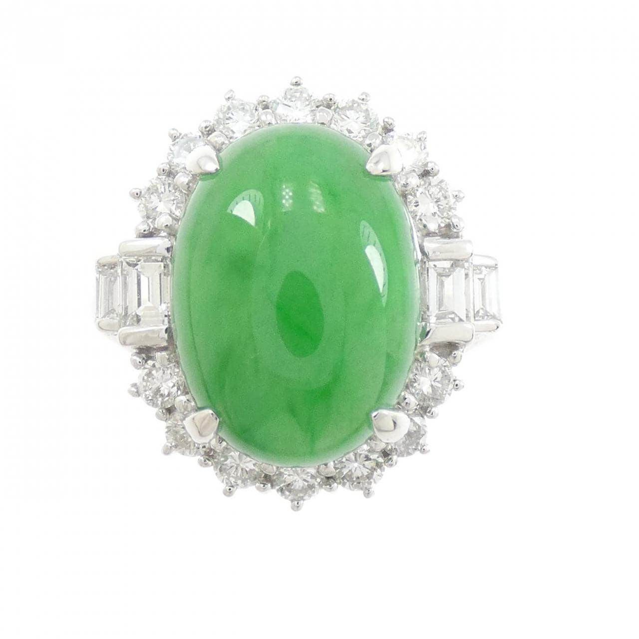 PT900 ヒスイ リング 7.90CT