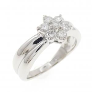 PT900 Flower Diamond Ring 0.50CT