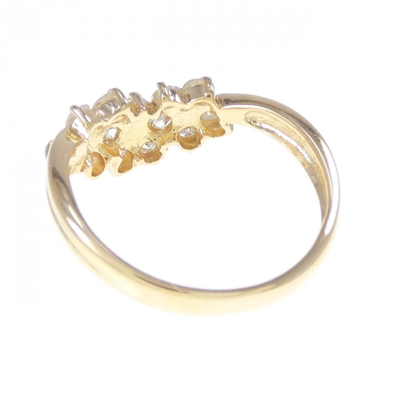 K18YG花朵鑽石戒指0.60CT