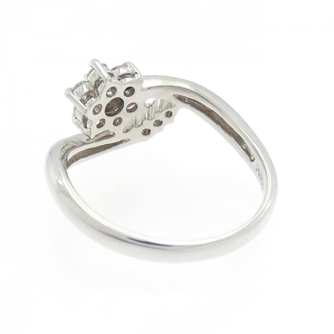 PT900花朵钻石戒指0.33CT