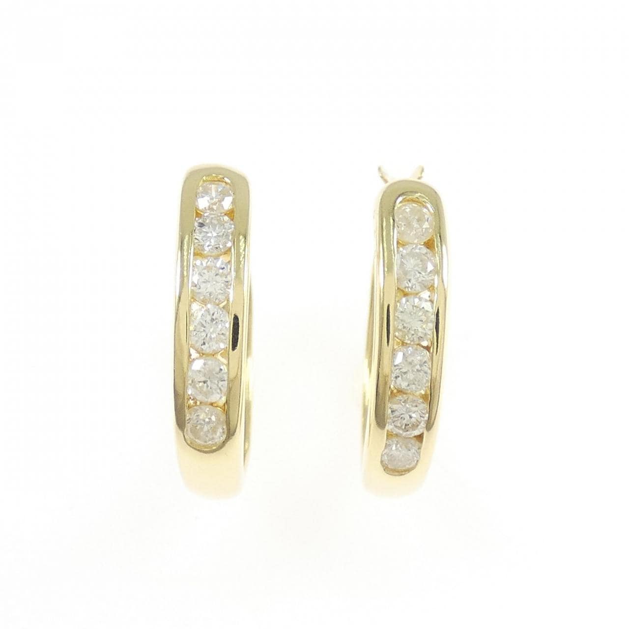 K18YG ダイヤモンド ピアス 0.50CT