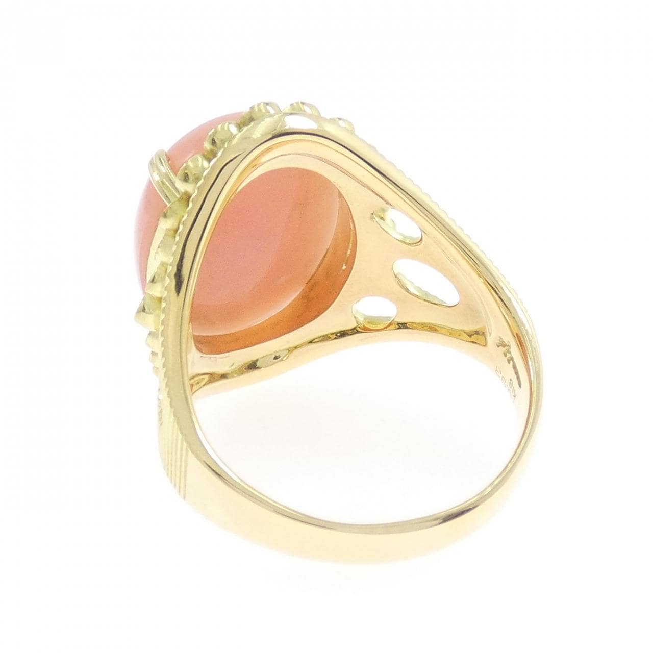 K18YG オパール リング 10.93CT