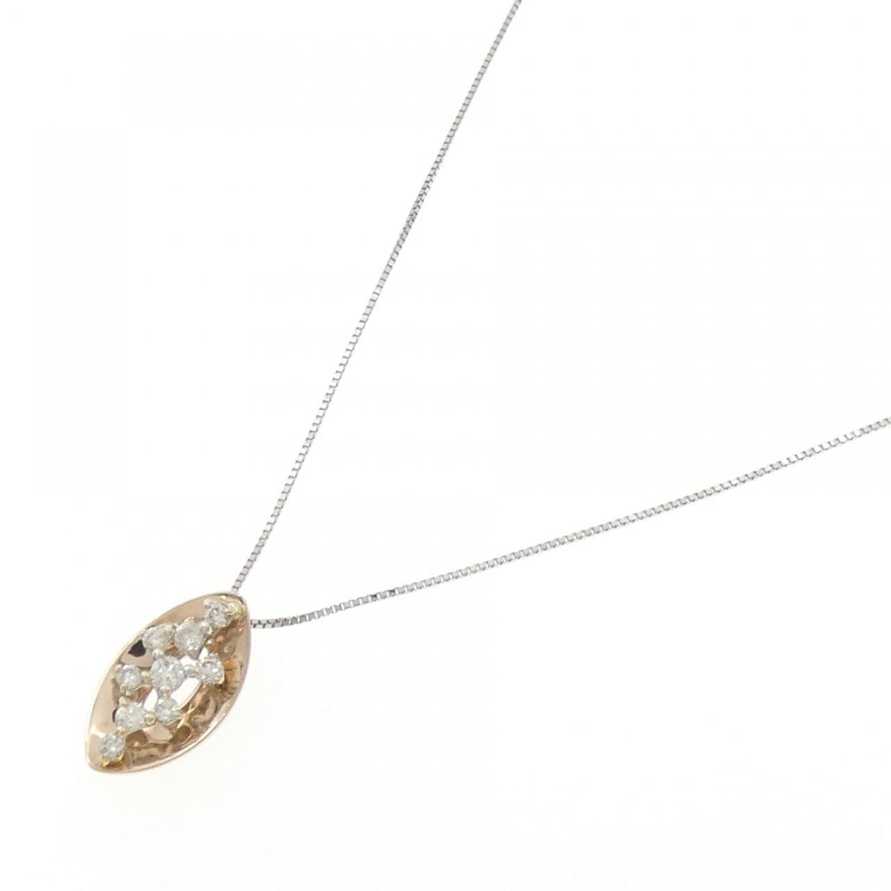 K18PG/K18WG ダイヤモンド ネックレス 0.50CT