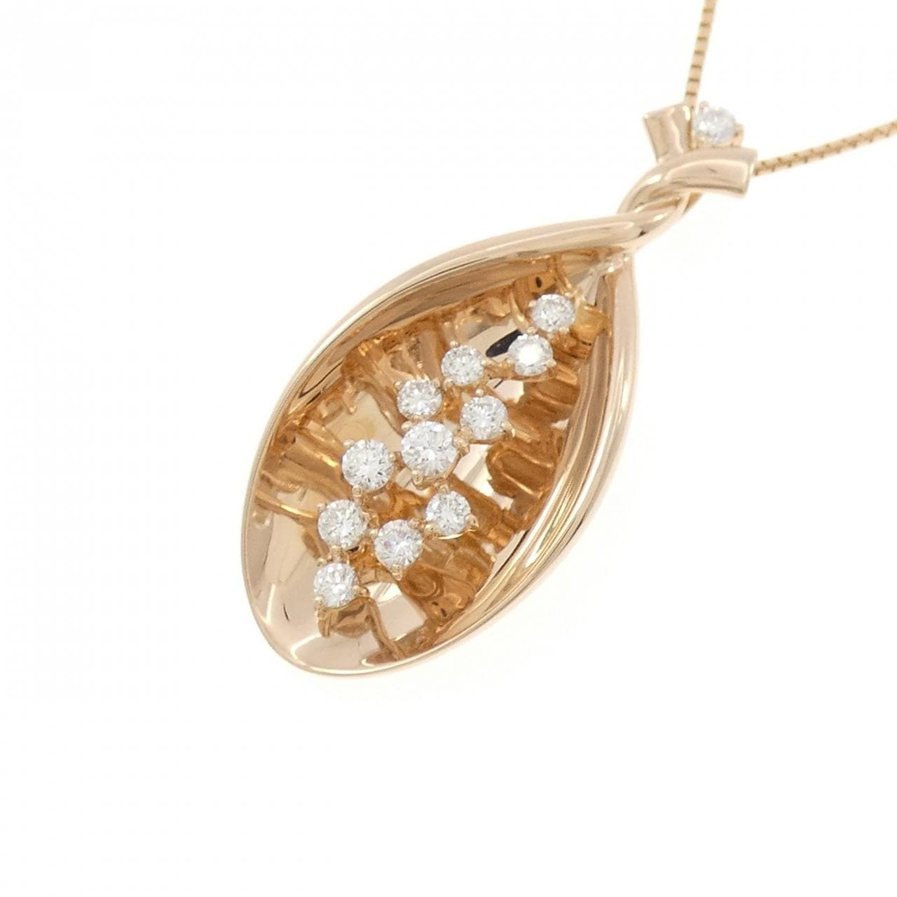 K18PG ダイヤモンド ネックレス 0.55CT