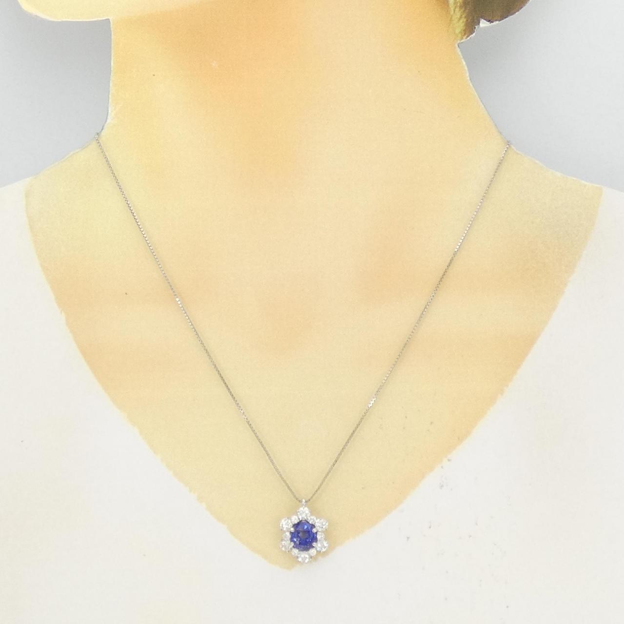 PT900/PT850 非加熱 サファイヤ ネックレス 3.68CT スリランカ産