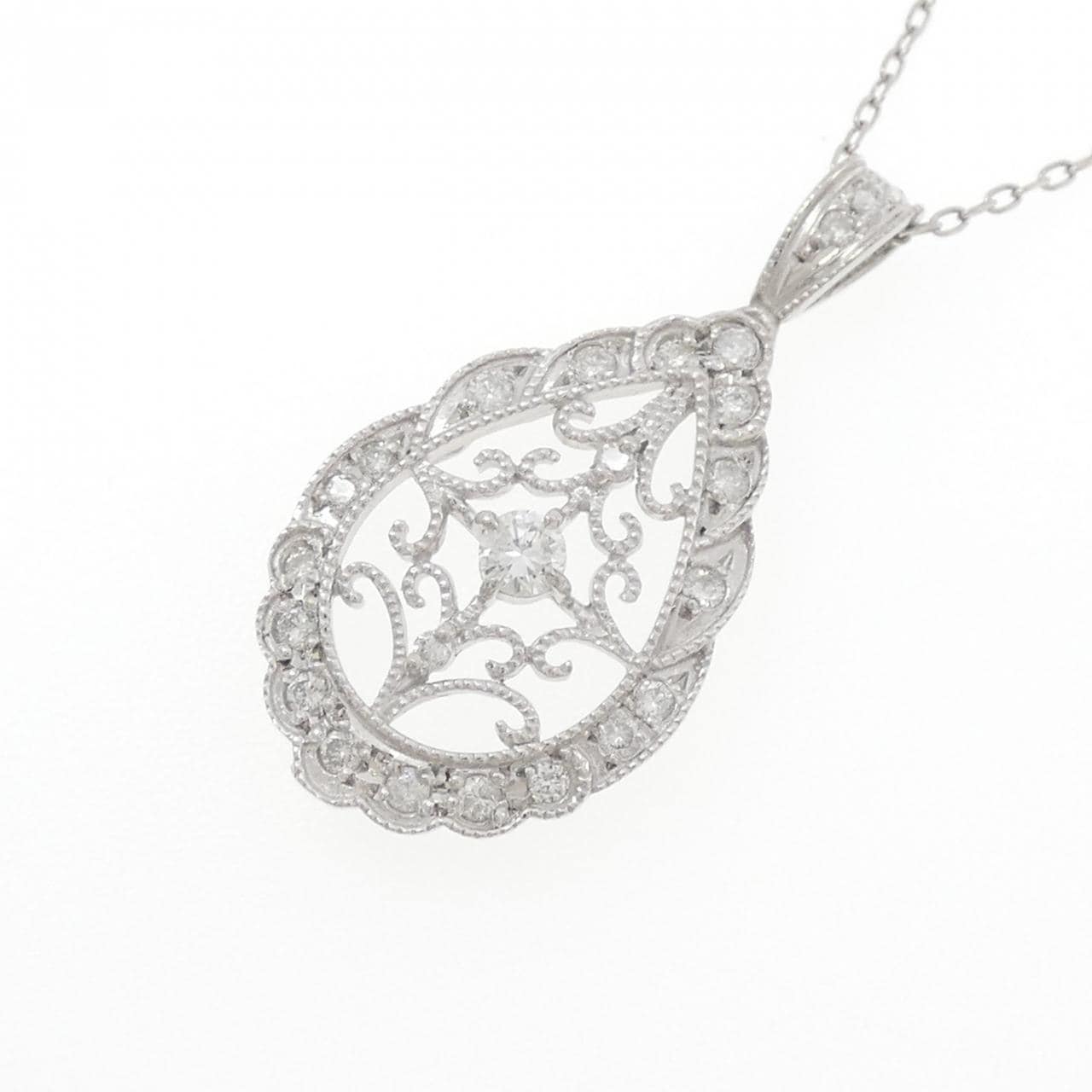 PT900/PT850 ダイヤモンド ネックレス 0.53CT