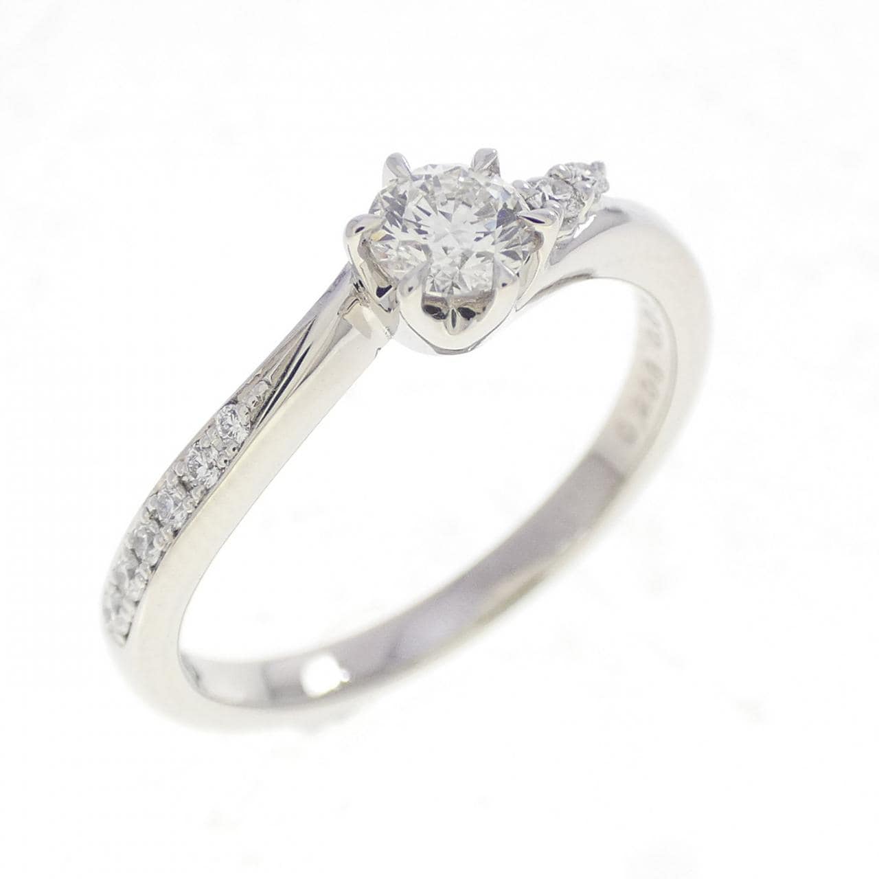 PT950 ダイヤモンド リング 0.208CT H VS2 3EXT H＆C