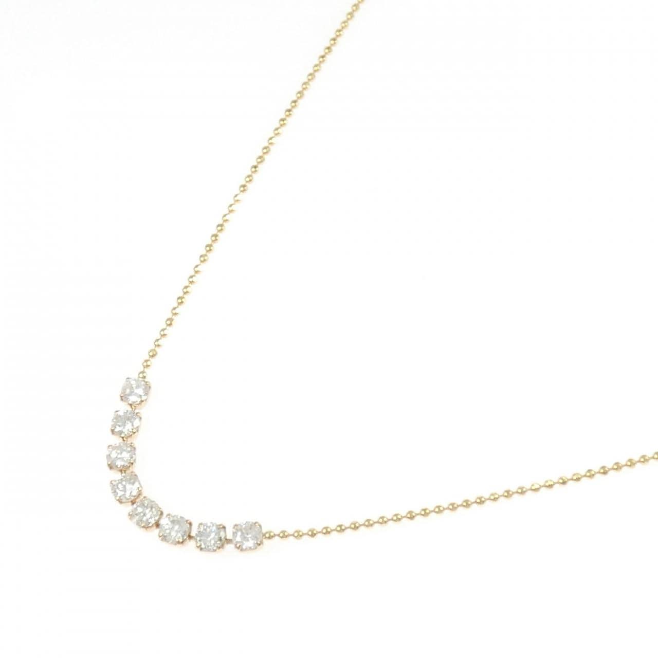 K18PG ダイヤモンド ネックレス 1.00CT