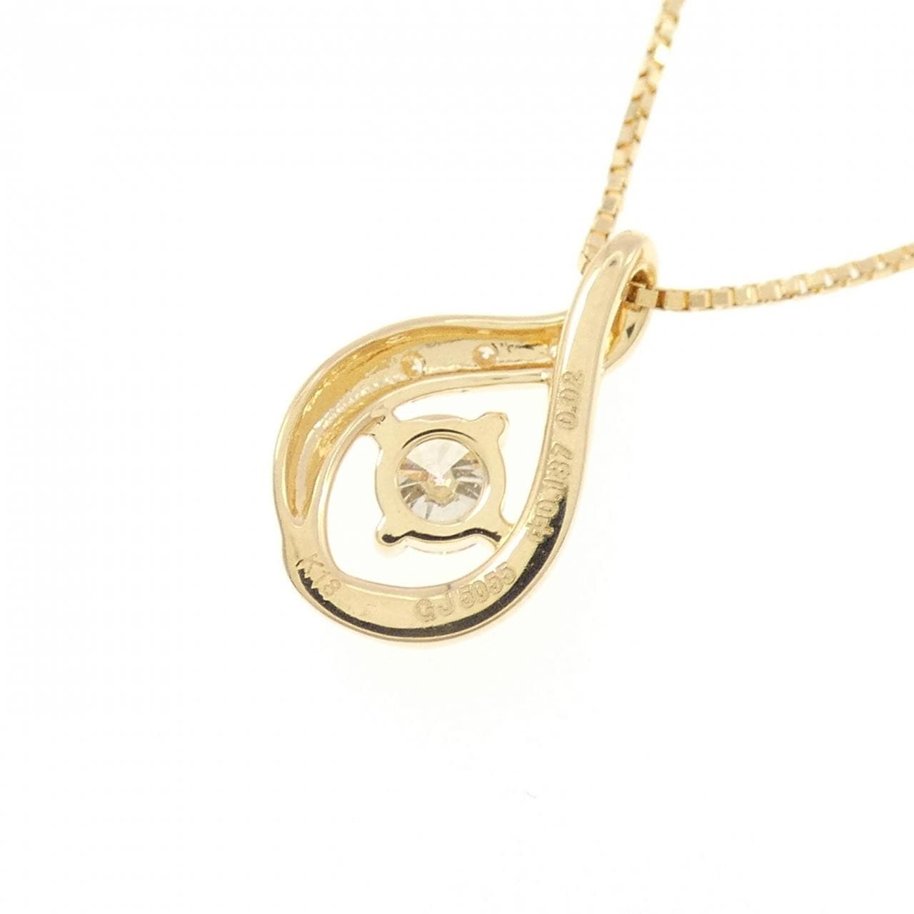K18YG ダイヤモンド ネックレス 0.187CT