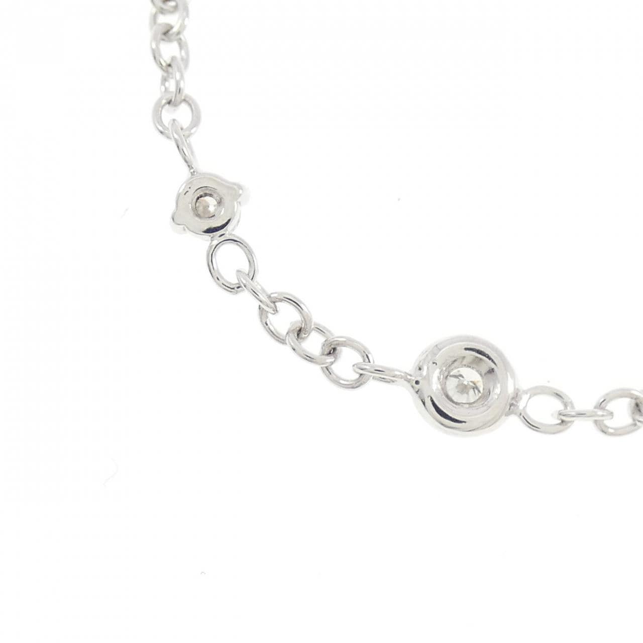 750WG クロス ダイヤモンド ネックレス