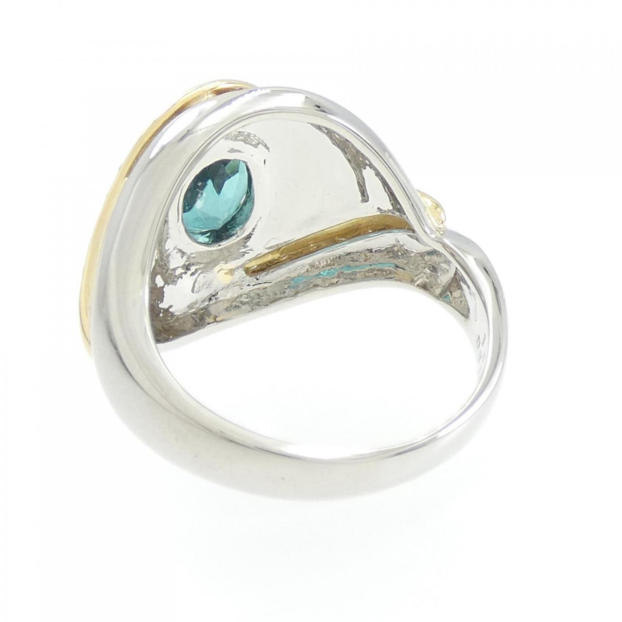 PT900/K18YG Tourmaline Ring 1.66CT