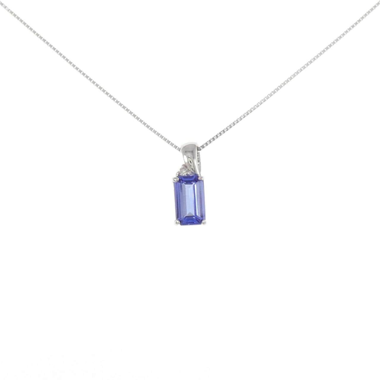 [再加工款] PT坦桑石项链 0.85CT