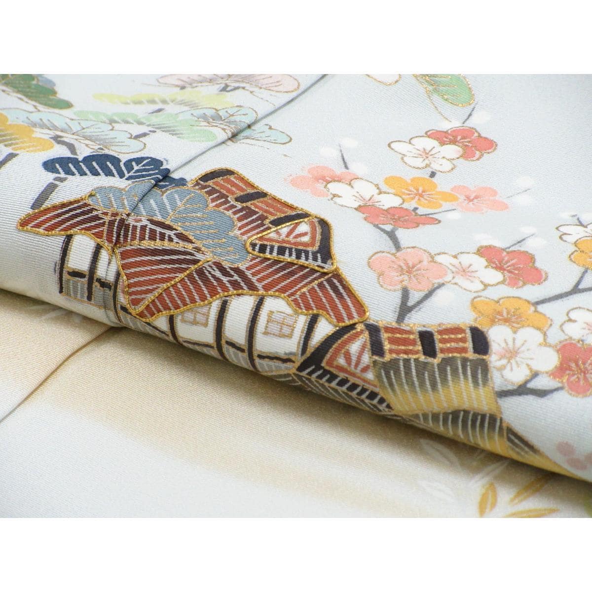 【新品】訪問着　友禅金彩加工