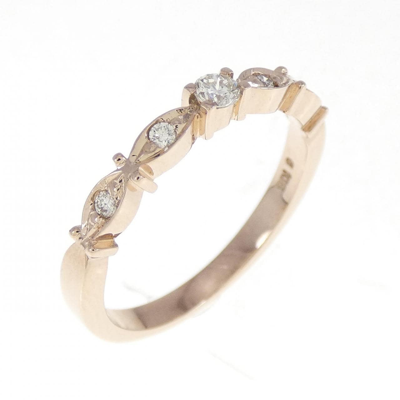 K18PG Diamond ring