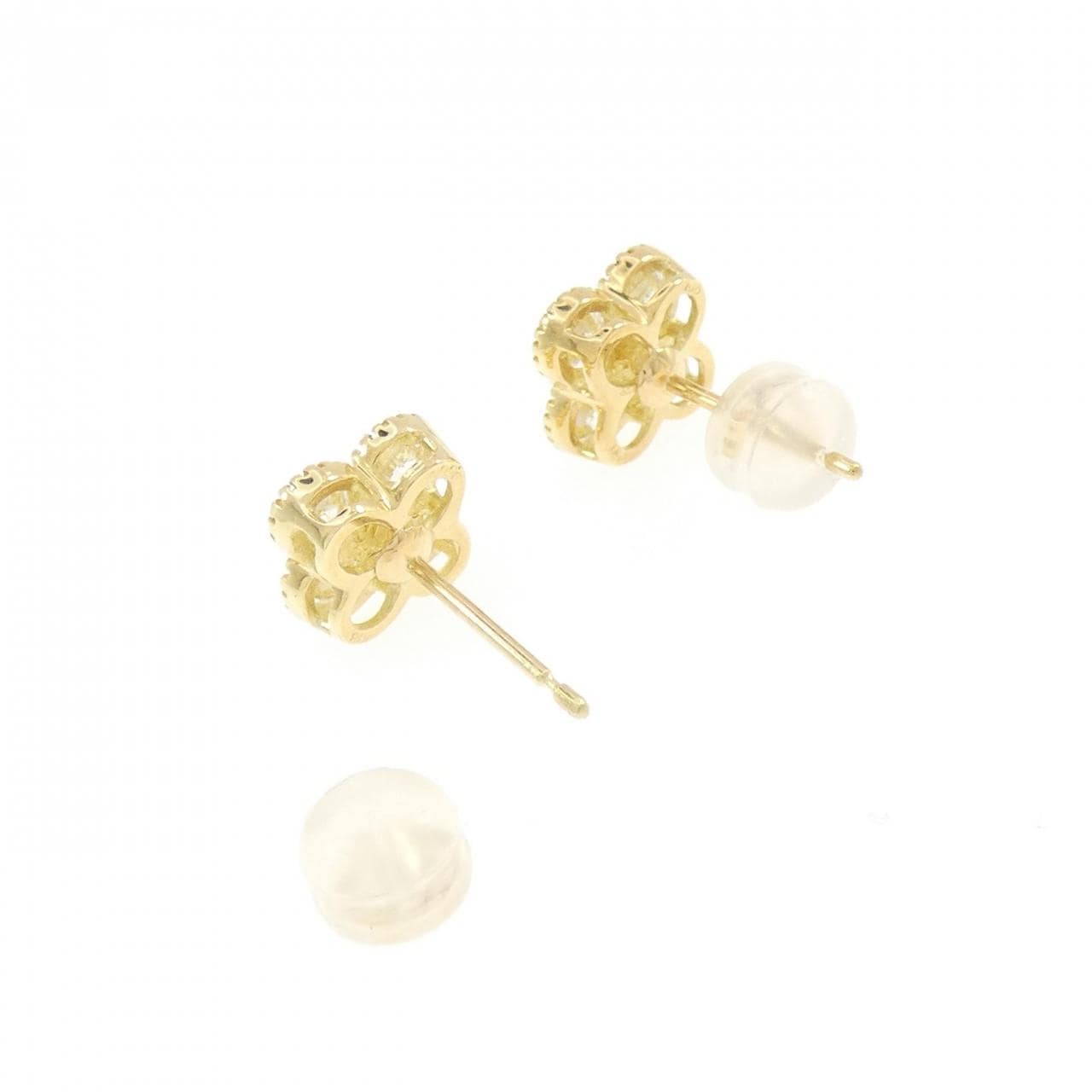 【新品】K18YG ダイヤモンド ピアス 0.50CT 0.50CT E VS1-2 EXT-GOOD