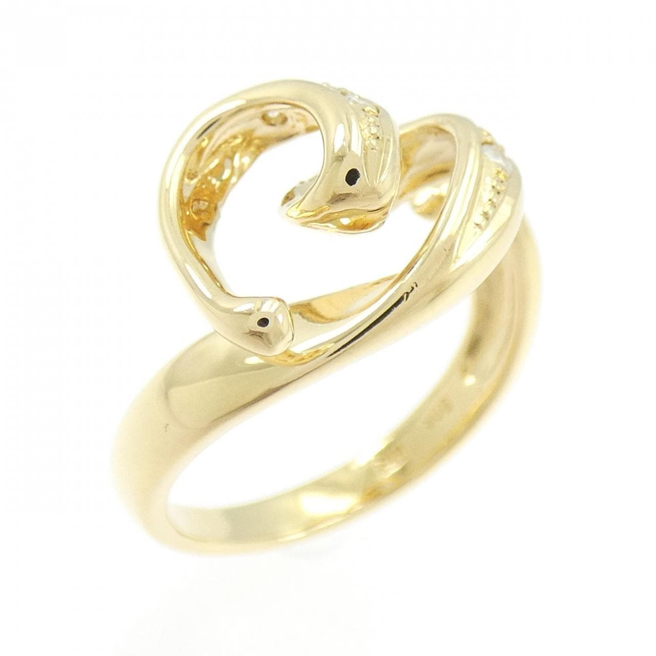 K18YG ダイヤモンド リング 0.06CT