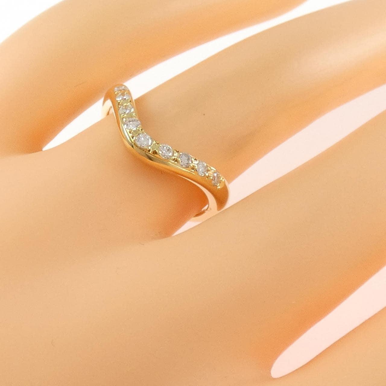 K18YG ダイヤモンド リング 0.20CT