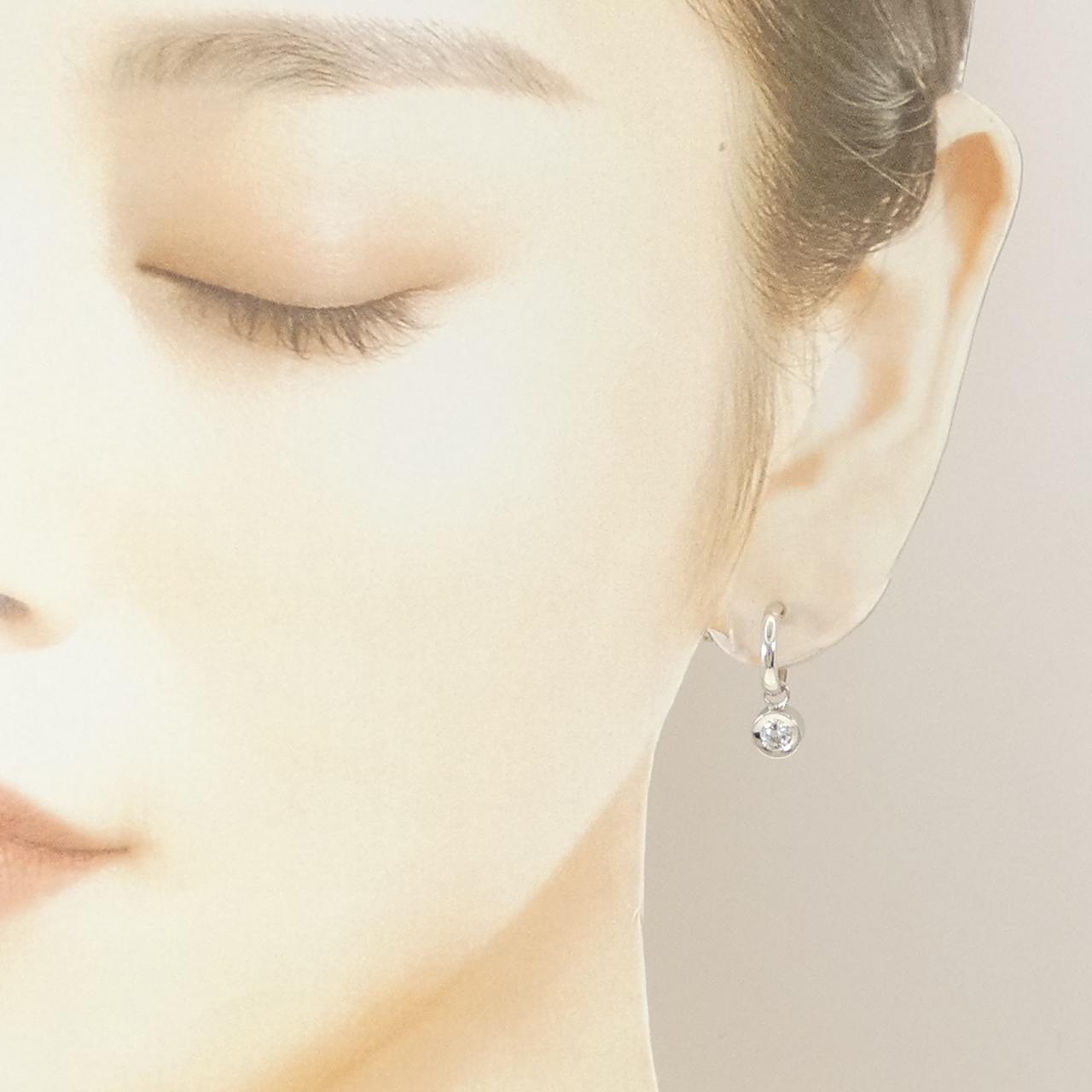 K14WG/PT900 2WAY ダイヤモンド ピアス 0.50CT