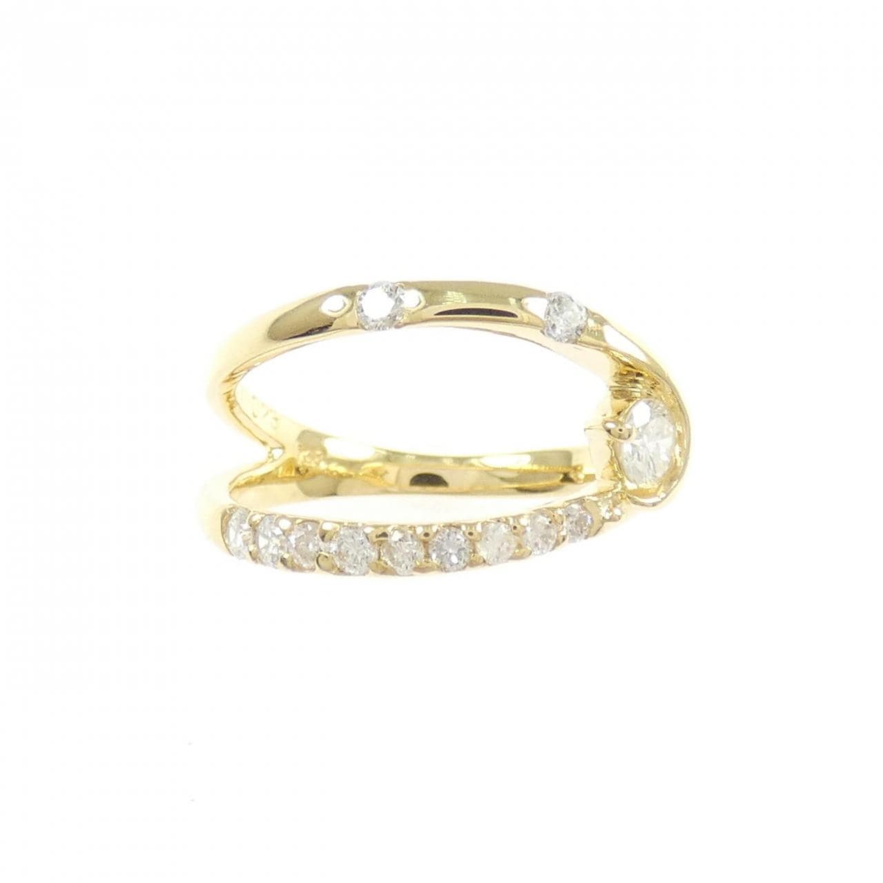 K18YG ダイヤモンド リング 0.11CT
